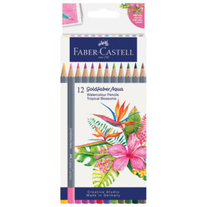 Boje drvene-vodene 12boja Tropical Goldfaber Aqua Faber Castell 114610