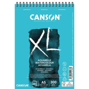 Blok slikarski A5 XL, 20 listova 300 grama, za akvarel, Canson 82843