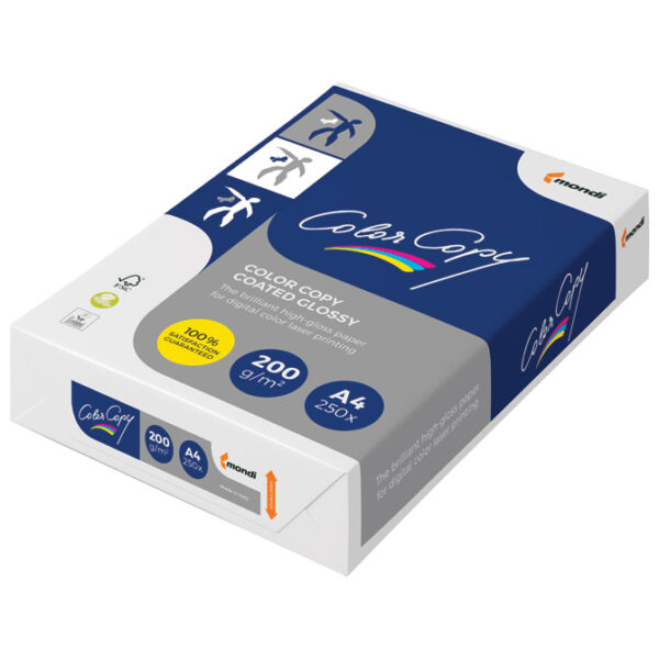 Papir LK Color Copy Coated sjajni 200g A4 pk250 Mondi - Slika 2