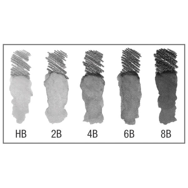 Olovka grafitna pk5 u metalnoj kutiji Aquarelle Faber-Castell 117805 - Slika 3