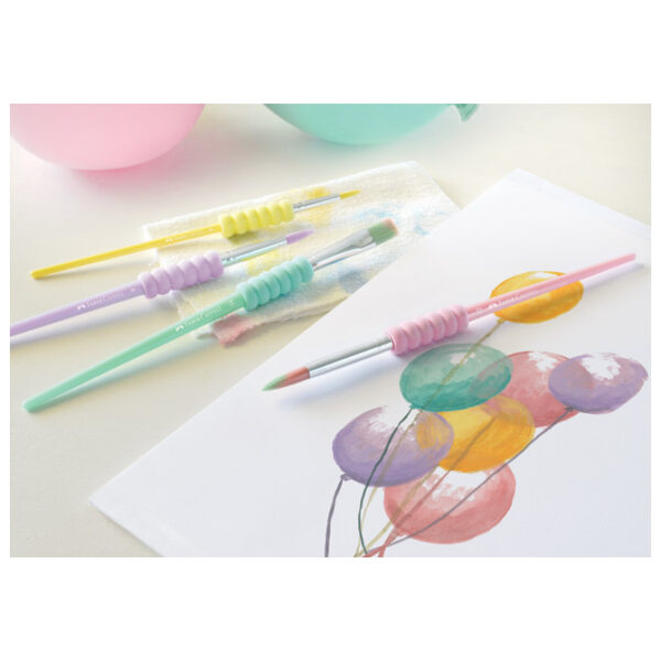 Set kistova od sintetičkih vlakana pk4 Faber-Castell 481620 pastel blister - Slika 7