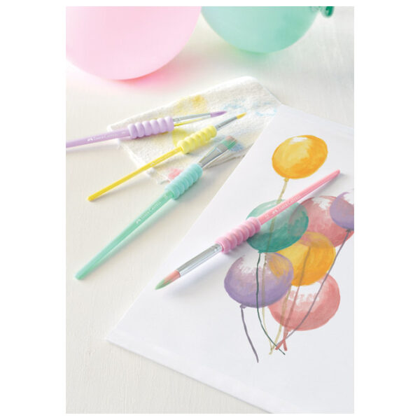 Set kistova od sintetičkih vlakana pk4 Faber-Castell 481620 pastel blister - Slika 8