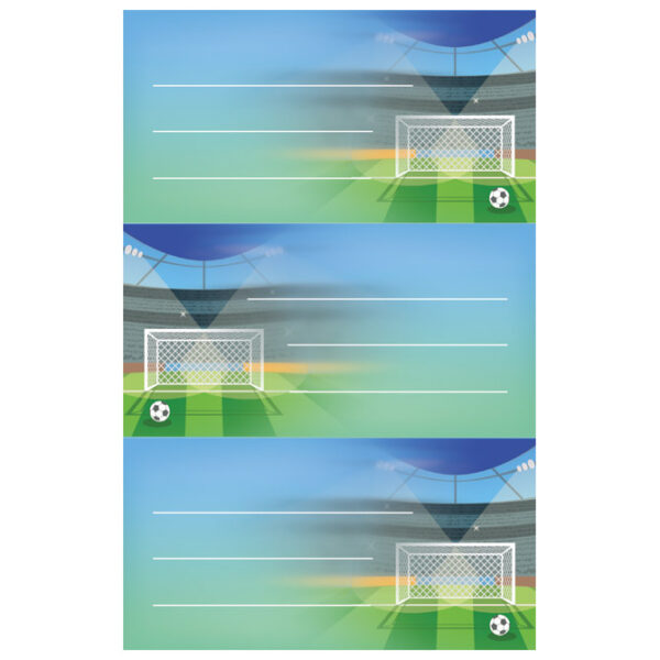 Etikete školske papir nogomet Herlitz 50034307 blister - Slika 2