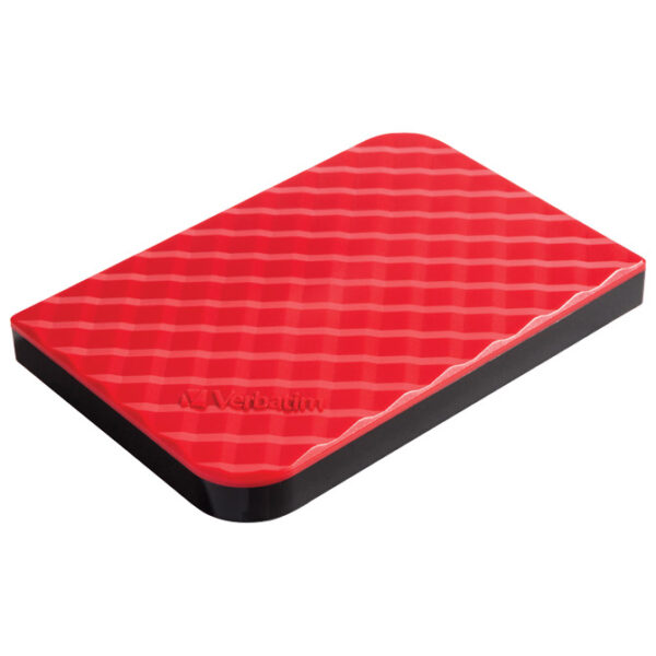Hard disk 2.5"     1TB USB 3.0 - 3D surface Verbatim 53203 crveni blister - Slika 3