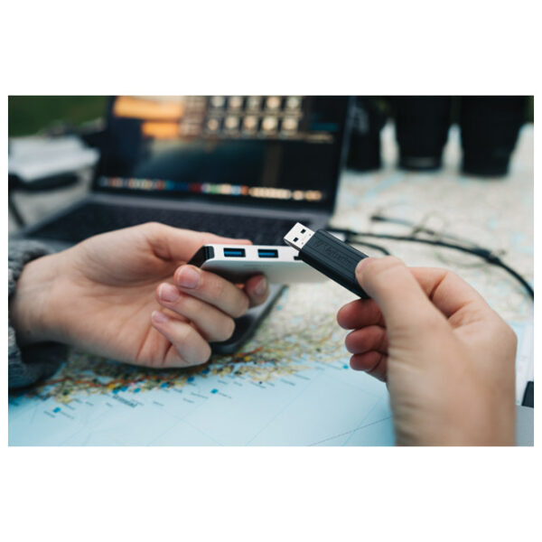 Memorija USB128GB 3.0 PinStripe Verbatim 49319 crna blister - Slika 4
