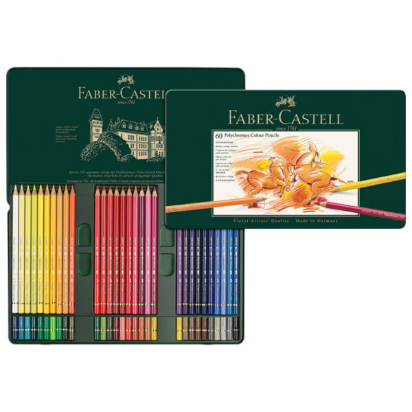 Boje drvene  60boja metalna kutija Polychromos Faber-Castell 110060-SELECTIVE - Slika 3