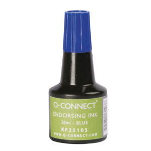 Boja za žig Q-Connect 28 ml plava