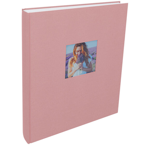 Album za slike Henzo 290 x 335 mm, 100 bijelih stranica, za 500 slika dimenzija 
100 x 150 mm, Mika, rozi