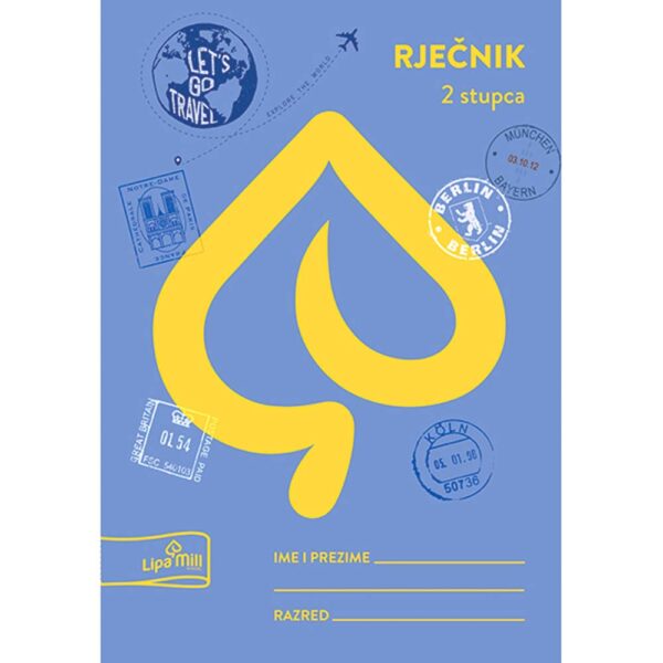 Rječnik A6 40 listova 2 kolone Lipa Mill