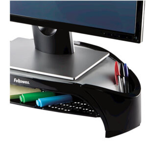 Stalak za monitor Fellowes, Smart Suites Plus, sivo / crni, 478x328x102 mm