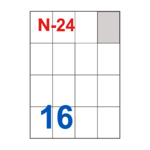 Etikete za laserske i ink-jet pisače Nano, N-24, 52,5x74 mm, 100/1