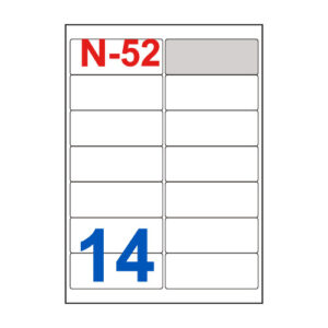 Etikete za laserske i ink-jet pisače Nano, N-52, 99,1x38,1 mm, 100/1