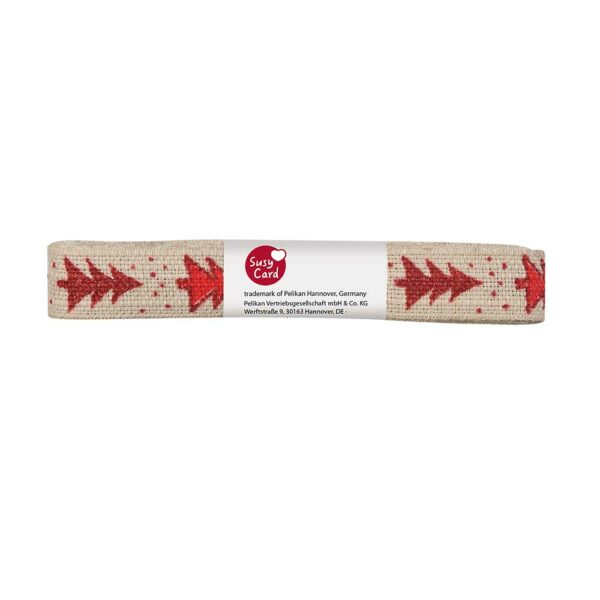 Vrpca ukrasna 2 m x 15 mm, bež jelka, Herlitz