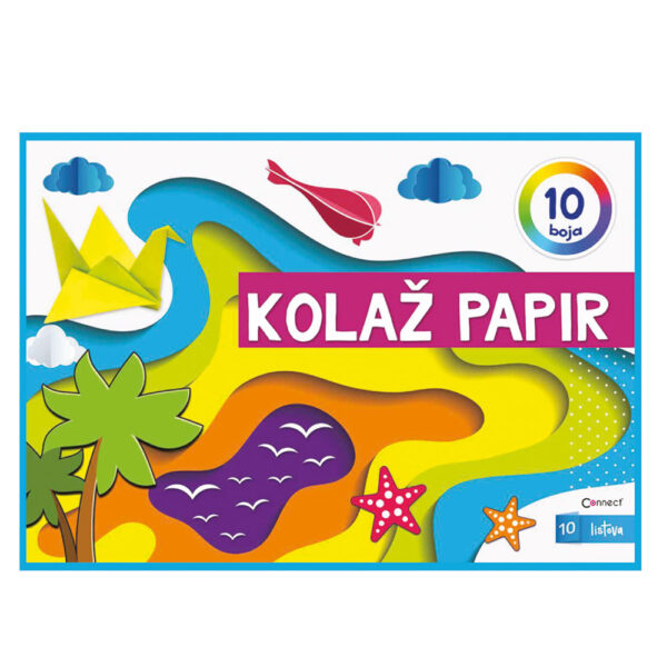 Papir kolaž 10/1 sjajni Educa