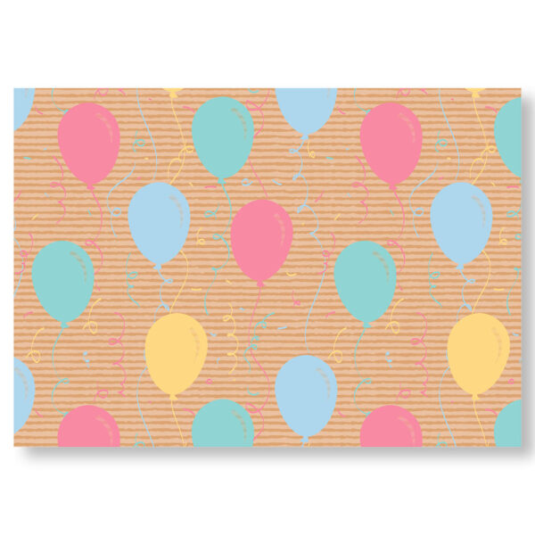 Papir ukrasni rola 2 m x 70 cm Baloni, Herlitz