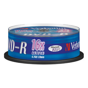 DVD-R 16x spindle Verbatim 25/1 43522