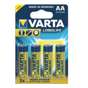 Baterija Varta longlife power AA, LR6, alkalna, high energy, pakiranje 4/1