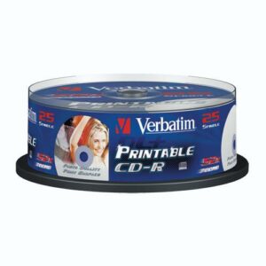 CD-R 700Mb 52x spindle printable Verbatim 25/1 43439