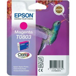 Tinta Epson T0803, magenta, 7,4 ml
