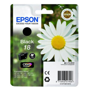 Tinta Epson T1801, black, 175 str. / 5,2 ml