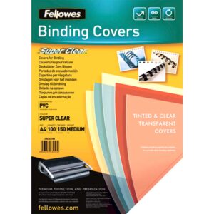 Folije PVC za spiralni uvez A4 150 mic 100/1, Fellowes