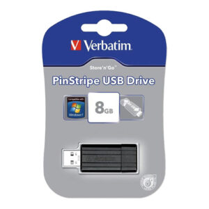 USB 8GB, Verbatim PinStripe, 49062, memory stick