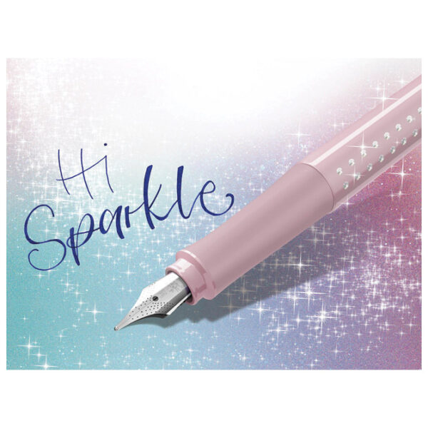 Nalivpero Sparkle (M) Faber Castell 140875 metalik rozo - Slika 3