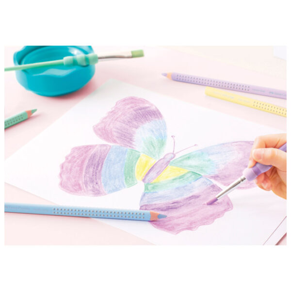 Boje drvene   5boja Jumbo Grip pastel Faber Castell 110991 - Slika 2