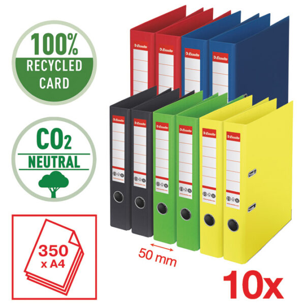 Registrator A4 uski samostojeći CO2 neutral Vivida Esselte 627578 sortirano!! - Slika 3