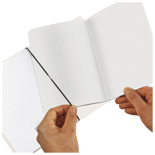 Notes A5 crte (isprekidane) 40L 80g s gumicom Just Black my.book flex Herlitz 50039784!! - Slika 3