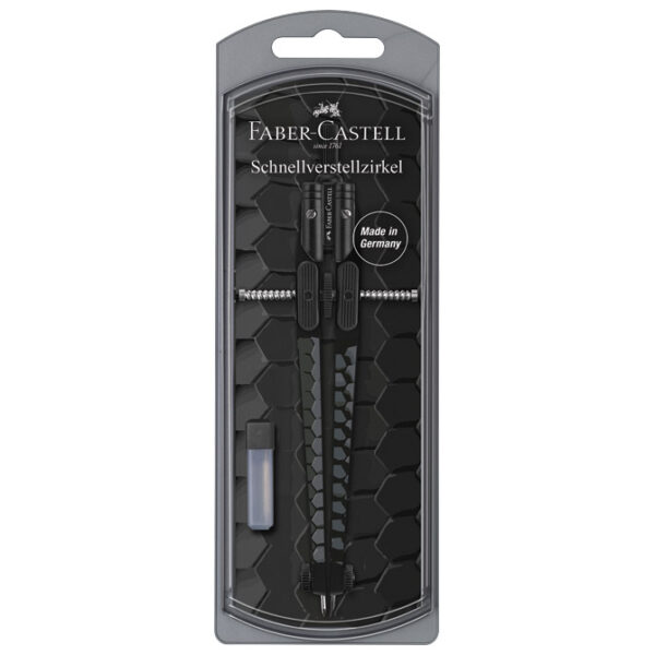 Šestar s preciznim podešavanjem+mine Dark&Bright Faber Castell 574444 sortirano blister - Slika 3