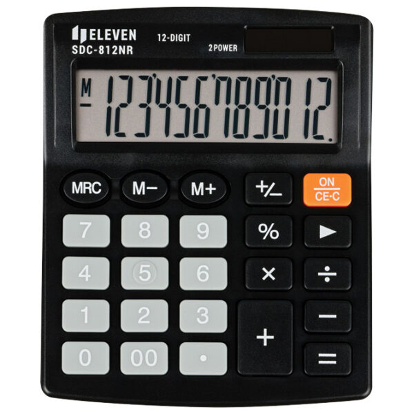 Kalkulator komercijalni 12mjesta Eleven SDC-812NR crni - Slika 2