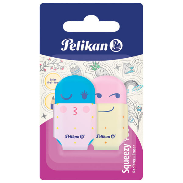 Gumica Squeezy You pk2 Pelikan 606219 sortirano blister - Slika 2