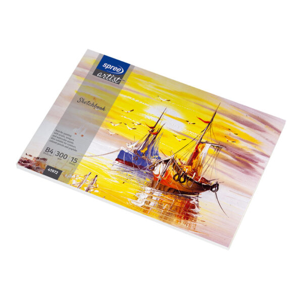 Blok za skiciranje B4, 350X250 mm, 15 listova,  300g/m2, Spree