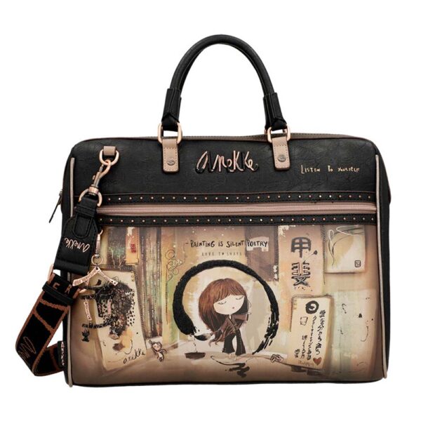 Torba poslovna Anekke FW23 SHOEN BLACK L, dimenzije 41x31x10 cm, 37716-112