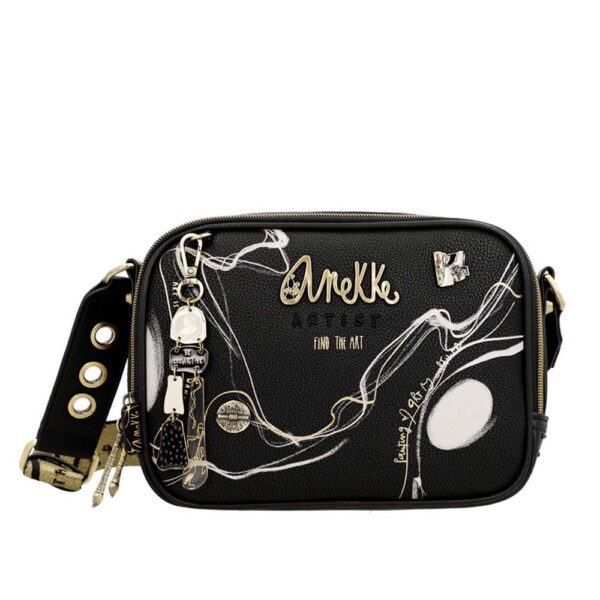 Torba fashion Anekke FW23 crna  NATURE SHODO S, dimenzije 23x16x8 cm, 37773-183
