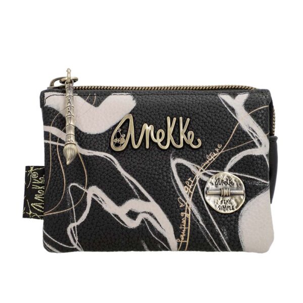 Novčanik fashion Anekke FW23 crni NATURE SHODO, dimenzije  12x7x4 cm, 37779-010
