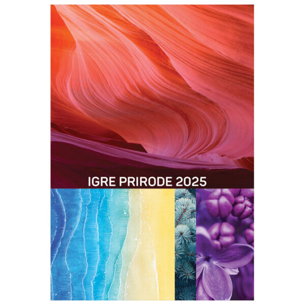 Kalendar "Igre prirode 2025" 13 listova, spirala