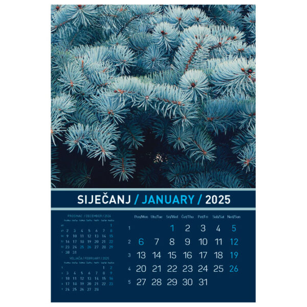 Kalendar "Igre prirode 2025" 13 listova, spirala - Slika 2