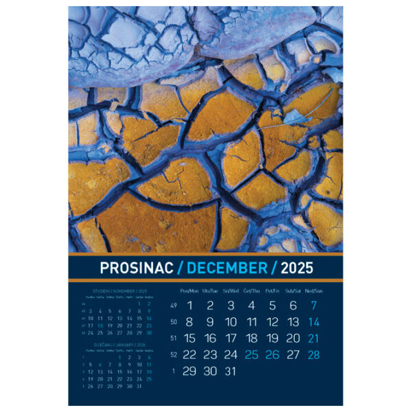 Kalendar "Igre prirode 2025" 13 listova, spirala - Slika 5