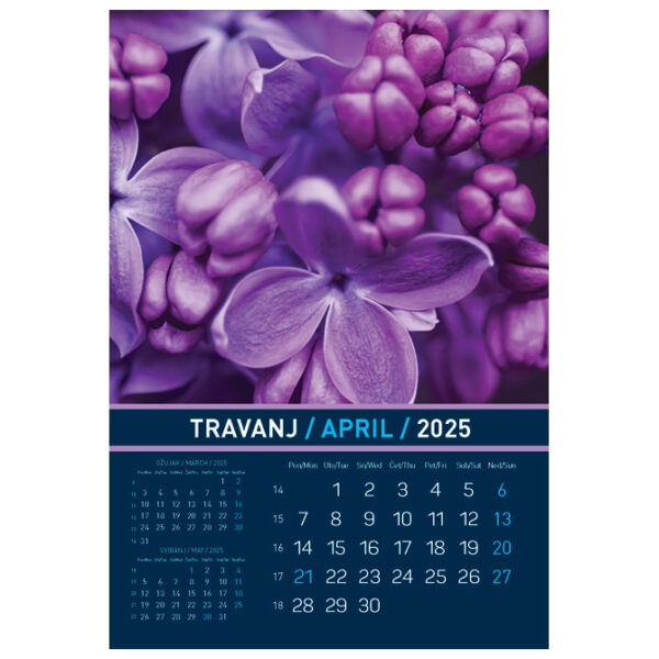 Kalendar "Igre prirode 2025" 13 listova, spirala - Slika 8