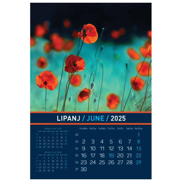 Kalendar "Igre prirode 2025" 13 listova, spirala - Slika 10