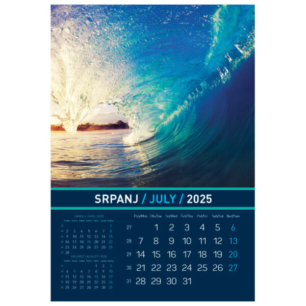 Kalendar "Igre prirode 2025" 13 listova, spirala - Slika 11