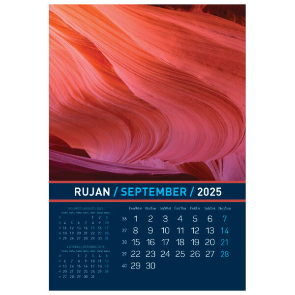 Kalendar "Igre prirode 2025" 13 listova, spirala - Slika 13