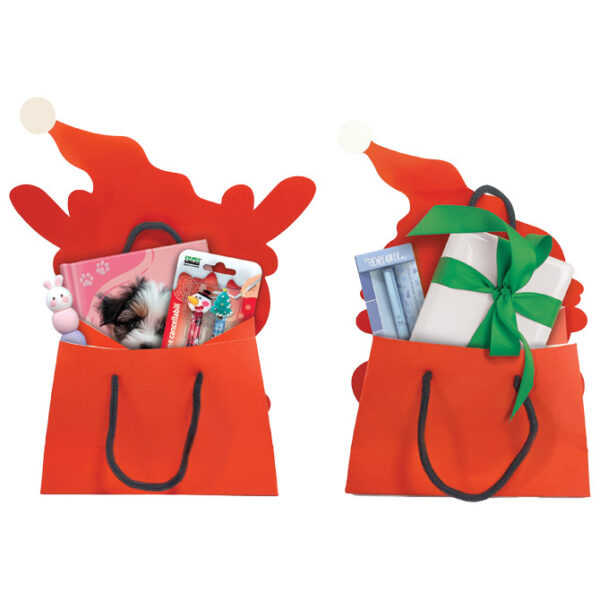 Vrećice ukrasne pop up 3D 18,5x13x8,5 cm novogodišnje Lebez 81862 sort - Slika 4
