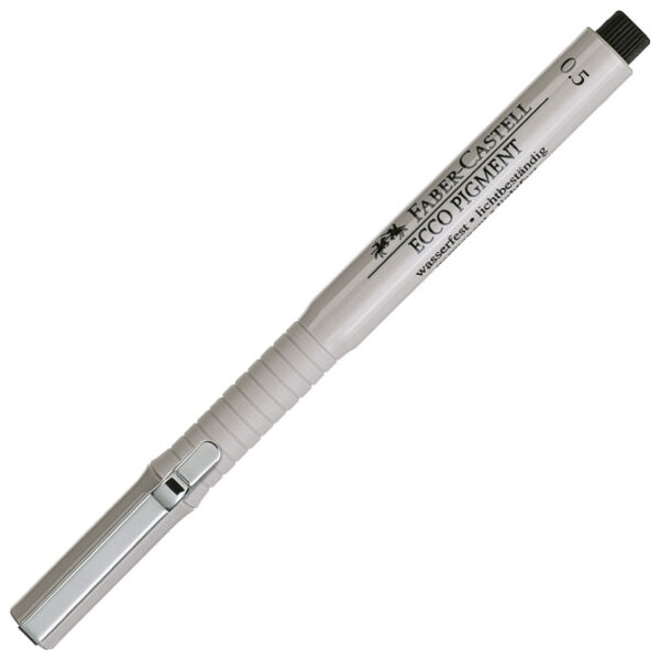 Flomaster za tehničko crtanje 0,5 mm Ecco Pigment Faber-Castell 166599 crni - Slika 2