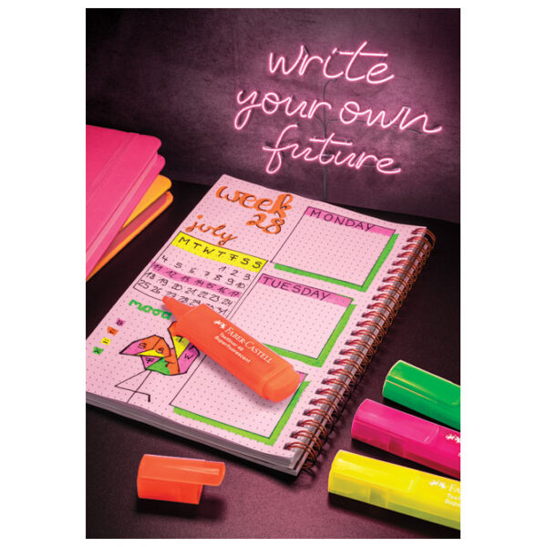 Signir 1-5 mm 46 Superfluorescent pvc etui Faber-Castell 154604/4boje blister!! - Slika 2