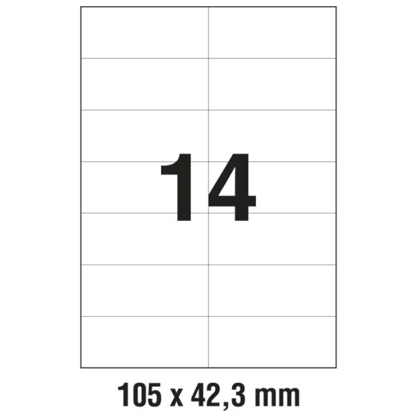 Etikete ILK 105x42,3 mm pk100L Zweckform 3653
