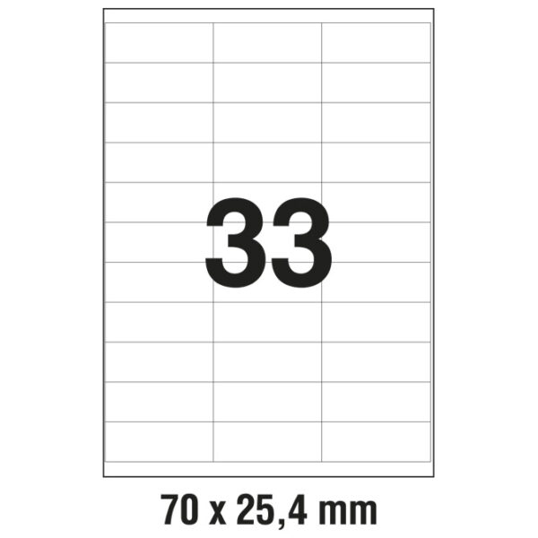 Etikete ILK  70x25,4 mm pk100L Zweckform 3421