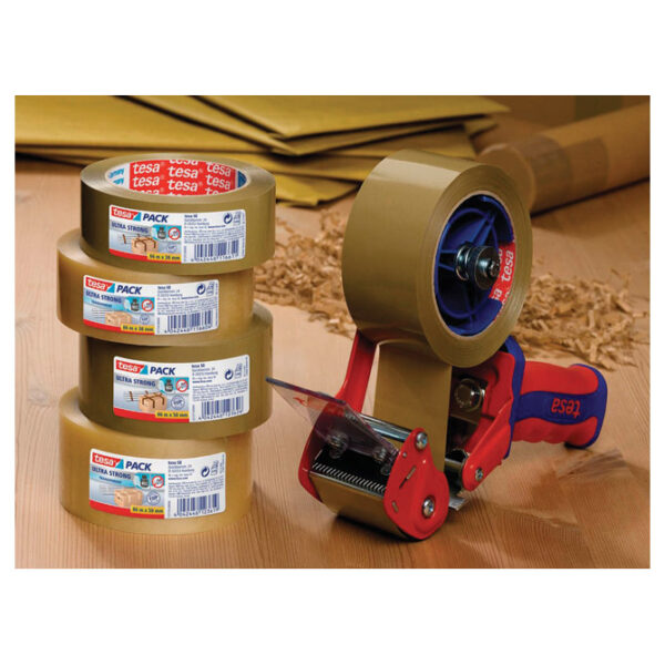 Traka ljepljiva 50 mm/66m PVC guma Ultra strong Tesa 57177-00000-12 smeđa - Slika 4
